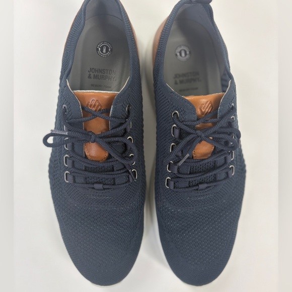 Johnston & Murphy Men's Blue and Tan Sneakers - Picture 4 of 10